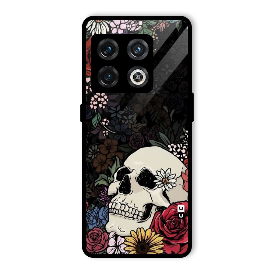 Pretty Skull Glass Back Case for OnePlus 10 Pro 5G
