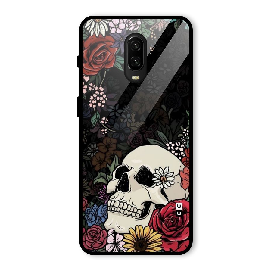 Pretty Skull Glass Back Case for OnePlus 6T