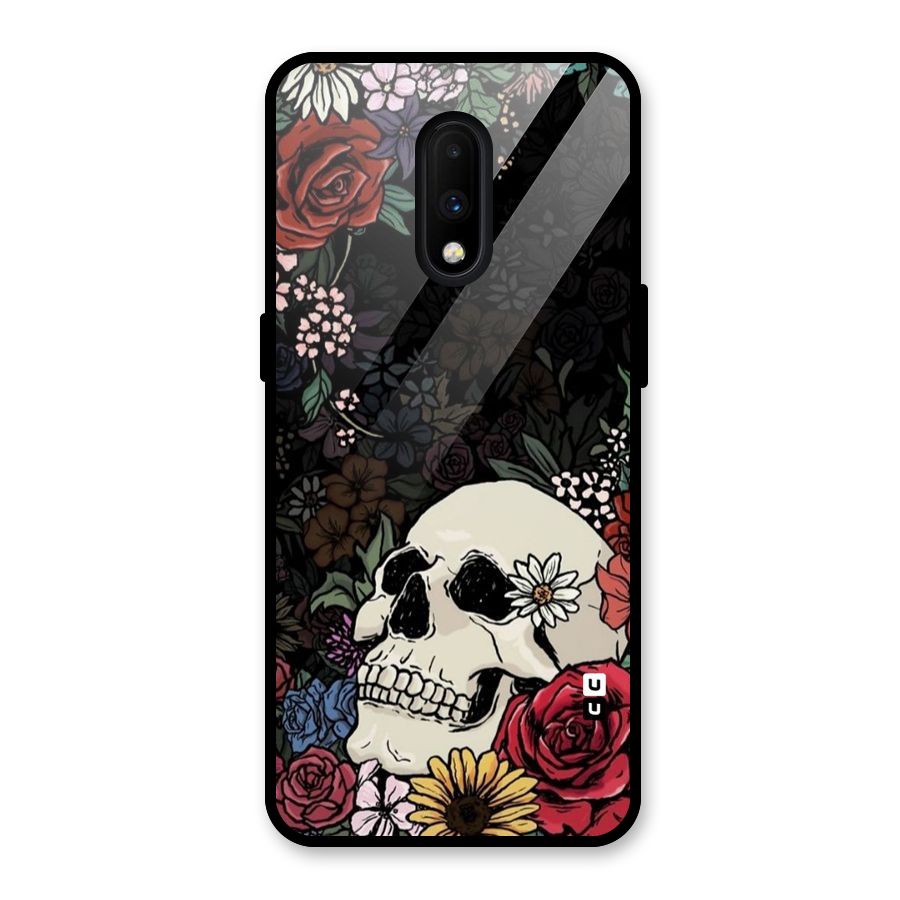 Pretty Skull Glass Back Case for OnePlus 7