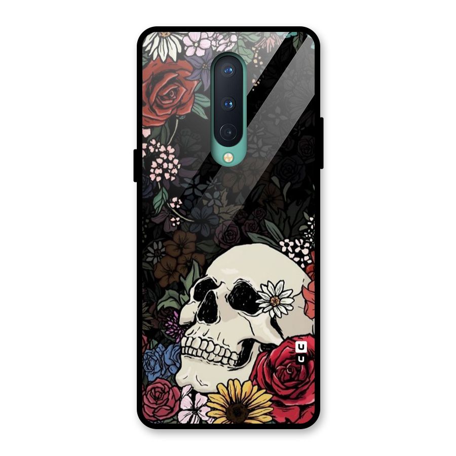 Pretty Skull Glass Back Case for OnePlus 8