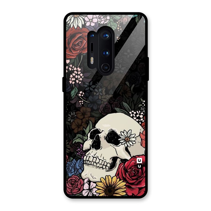 Pretty Skull Glass Back Case for OnePlus 8 Pro