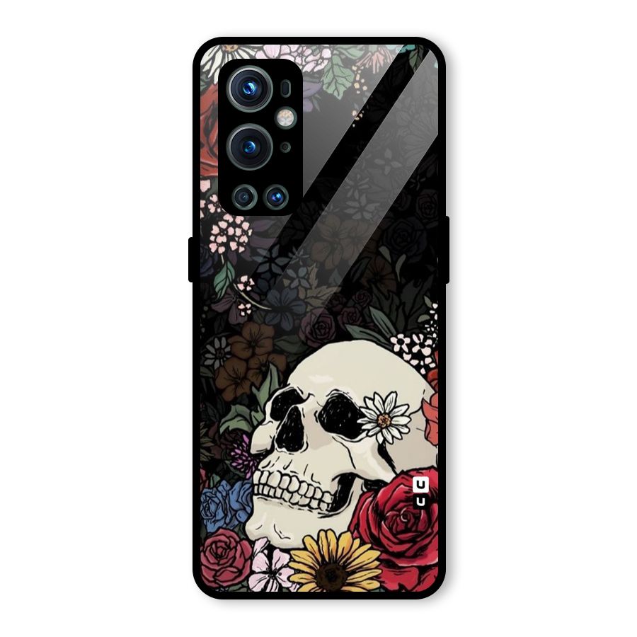 Pretty Skull Glass Back Case for OnePlus 9 Pro