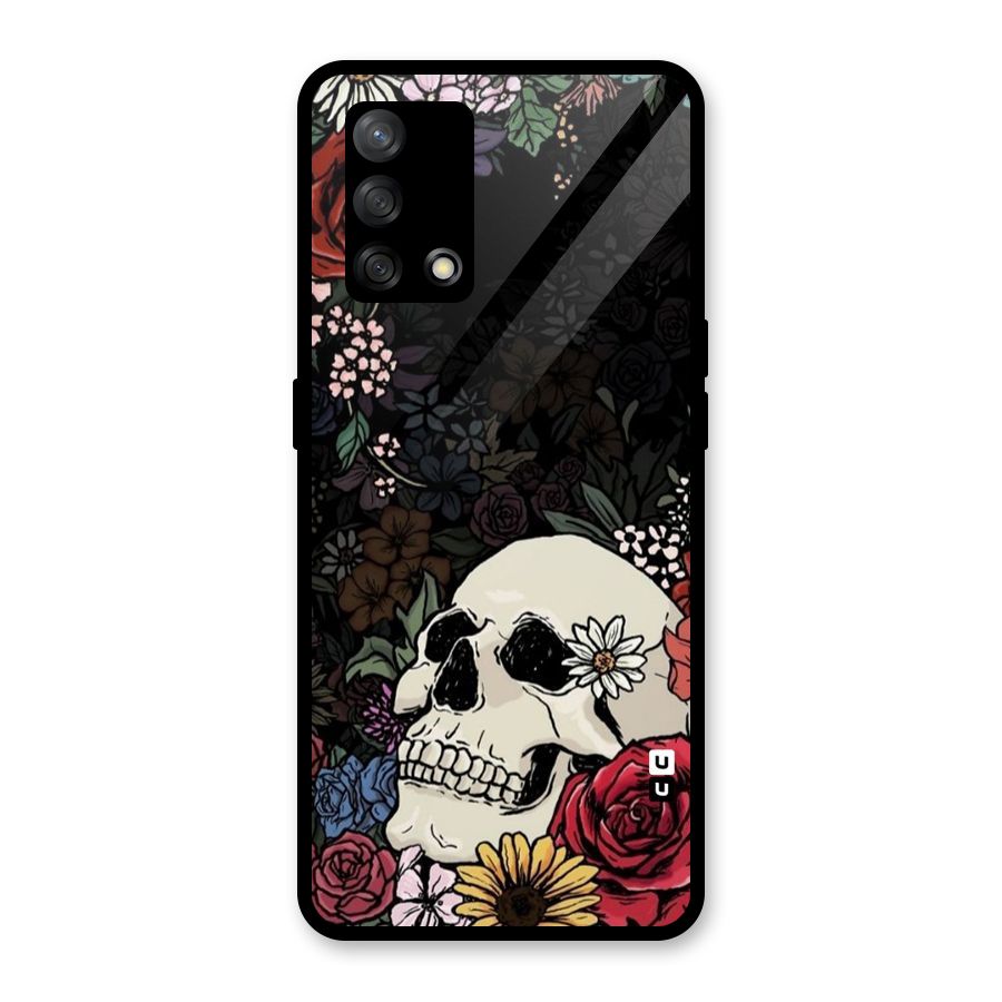 Pretty Skull Glass Back Case for Oppo F19