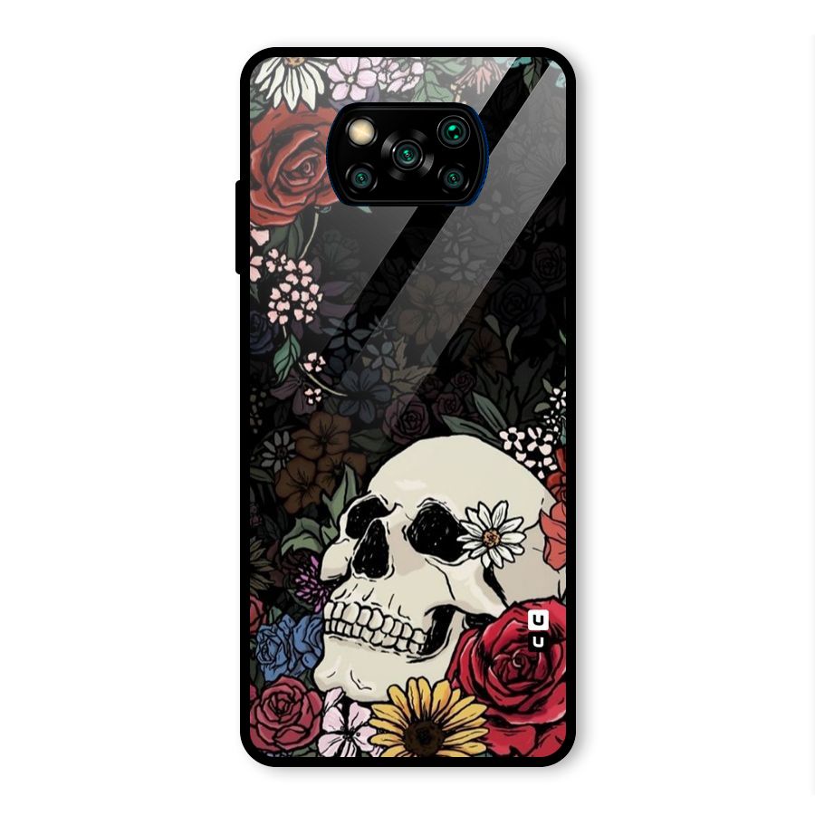 Pretty Skull Glass Back Case for Poco X3 Pro