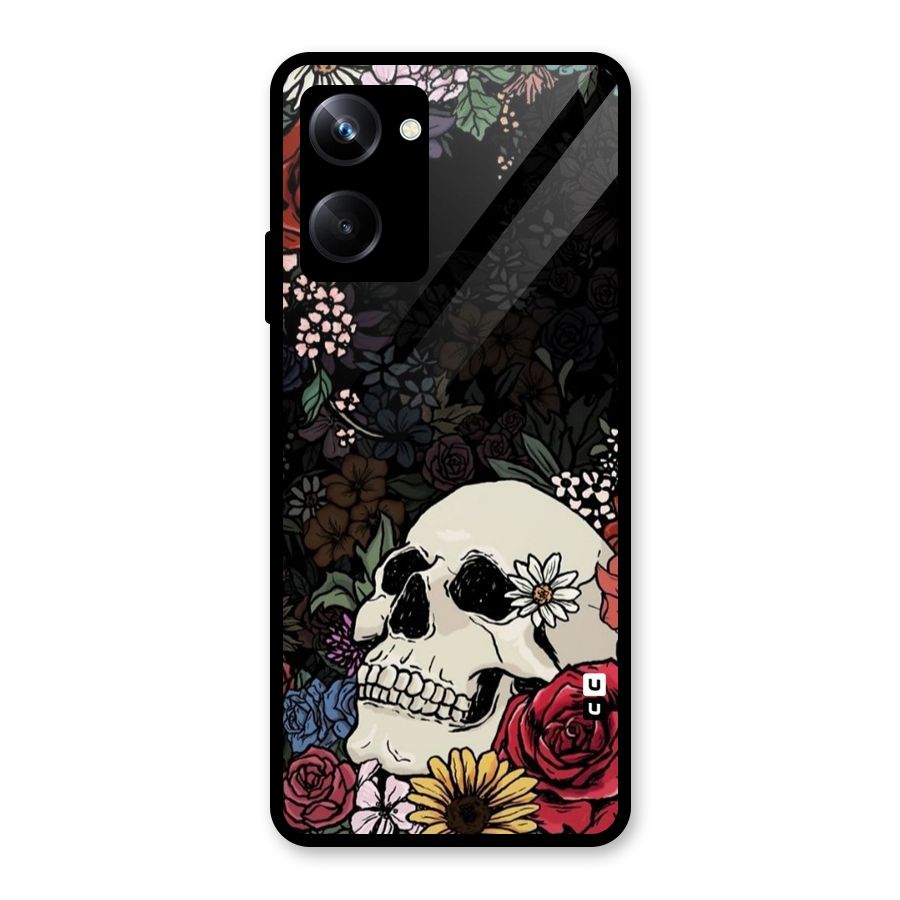 Pretty Skull Glass Back Case for Realme 10 Pro