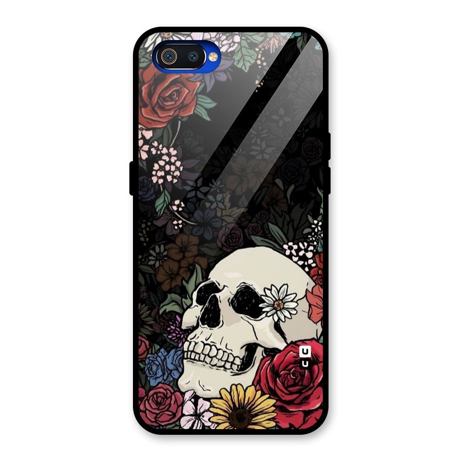 Pretty Skull Glass Back Case for Realme C2