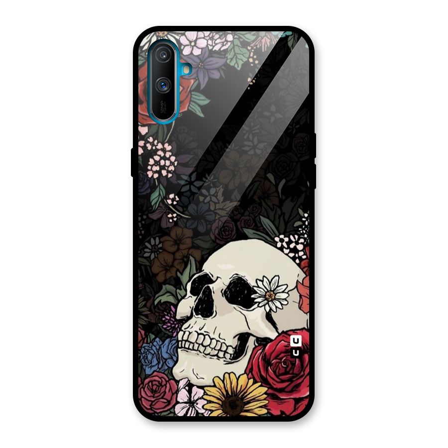 Pretty Skull Glass Back Case for Realme C3