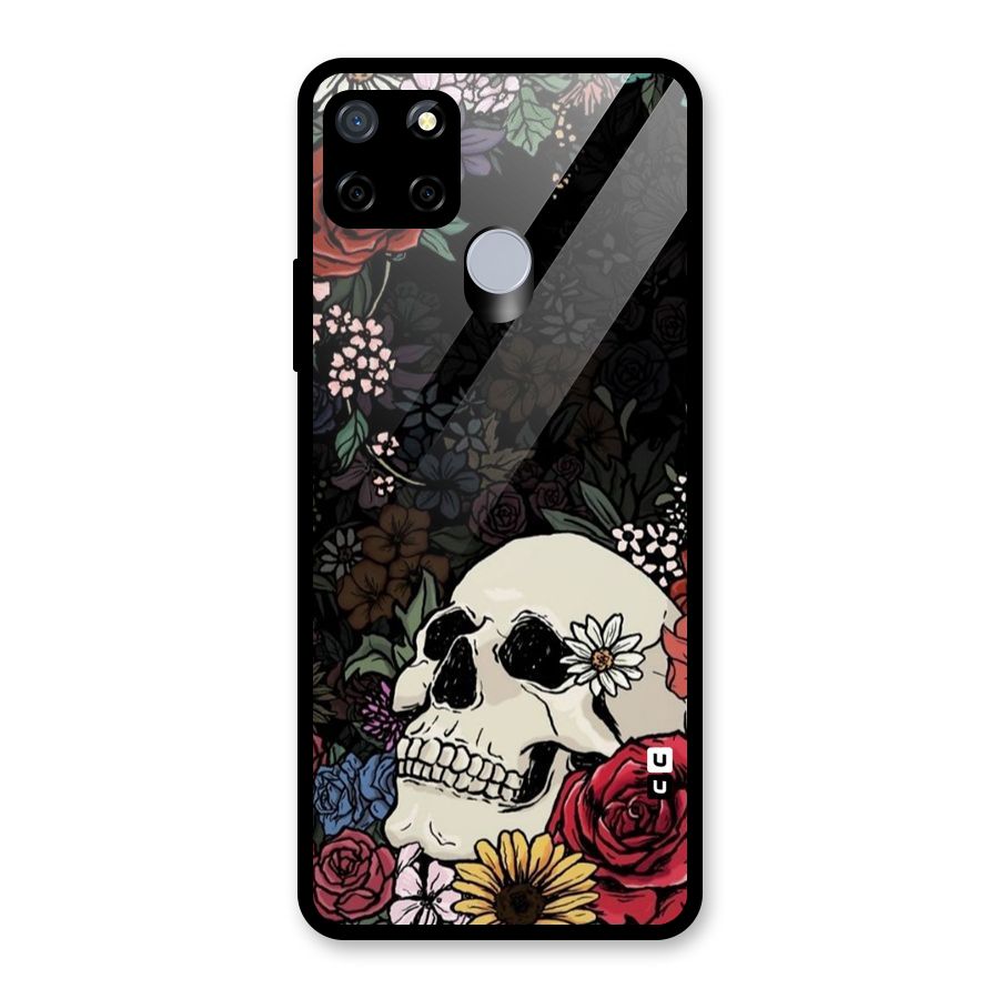 Pretty Skull Glass Back Case for Realme Narzo 30A