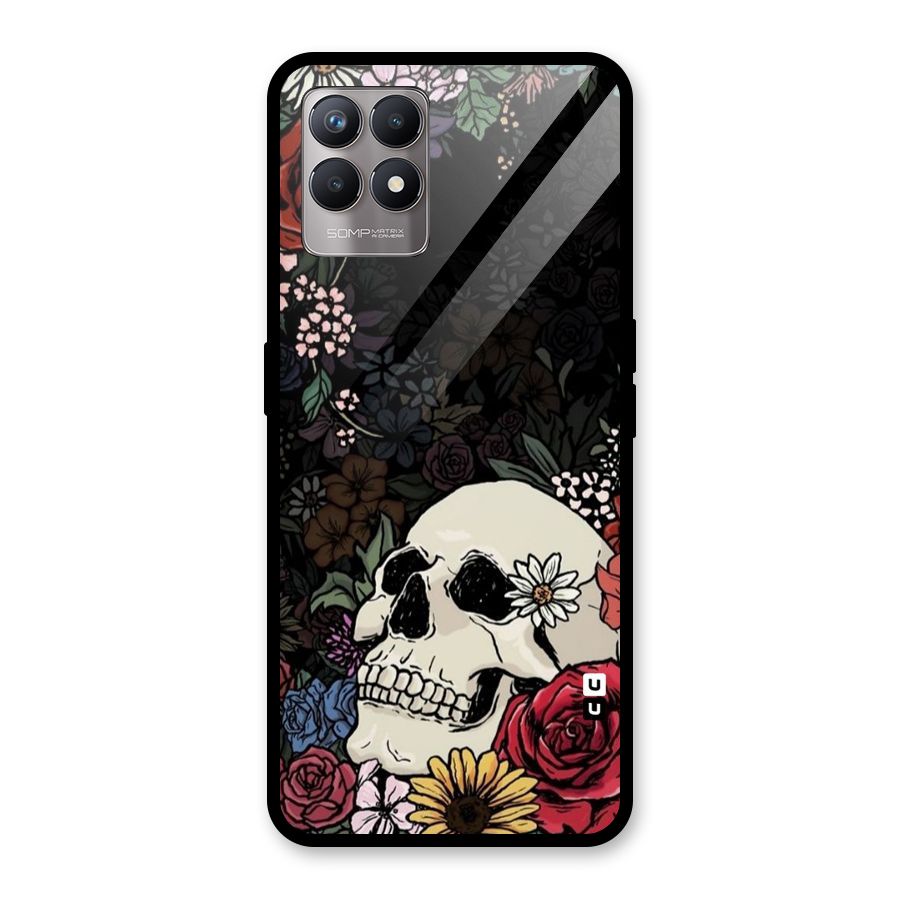 Pretty Skull Glass Back Case for Realme Narzo 50
