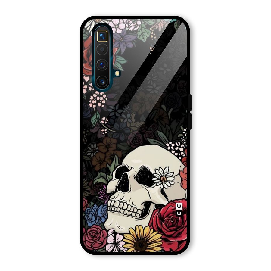 Pretty Skull Glass Back Case for Realme X3