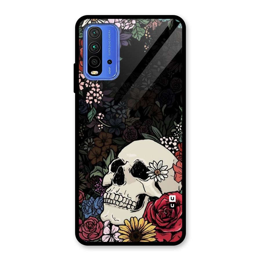 Pretty Skull Glass Back Case for Redmi 9 Power