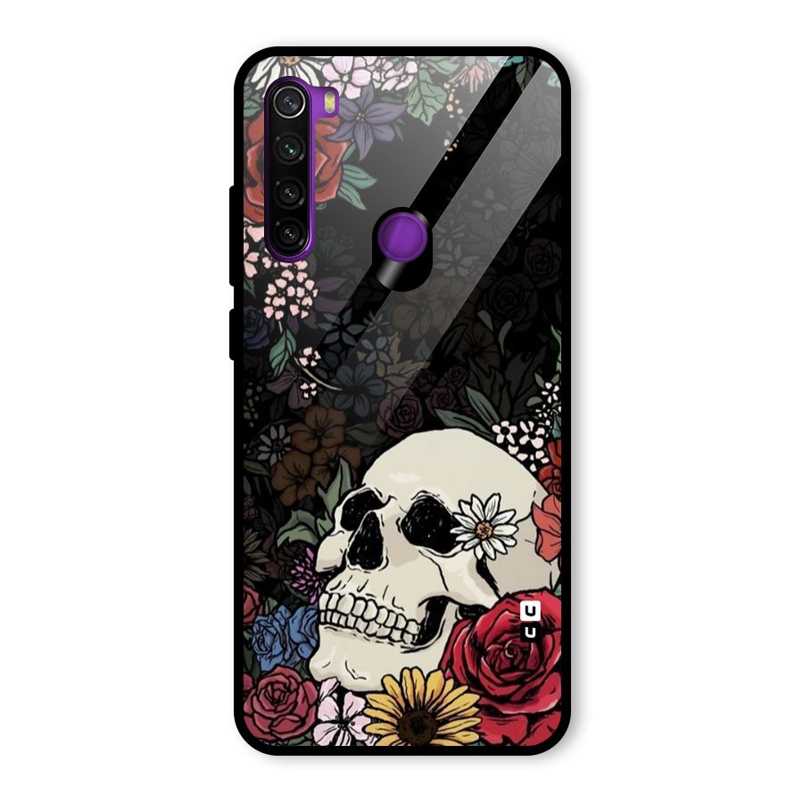 Pretty Skull Glass Back Case for Redmi Note 8