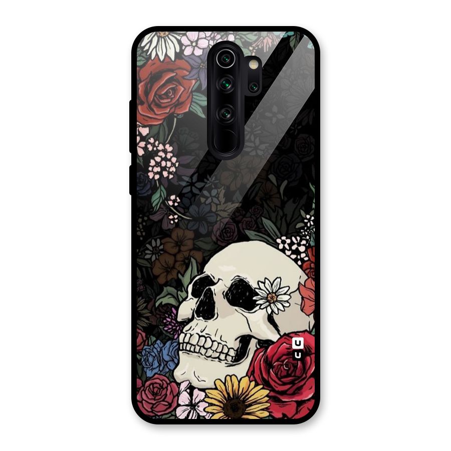 Pretty Skull Glass Back Case for Redmi Note 8 Pro