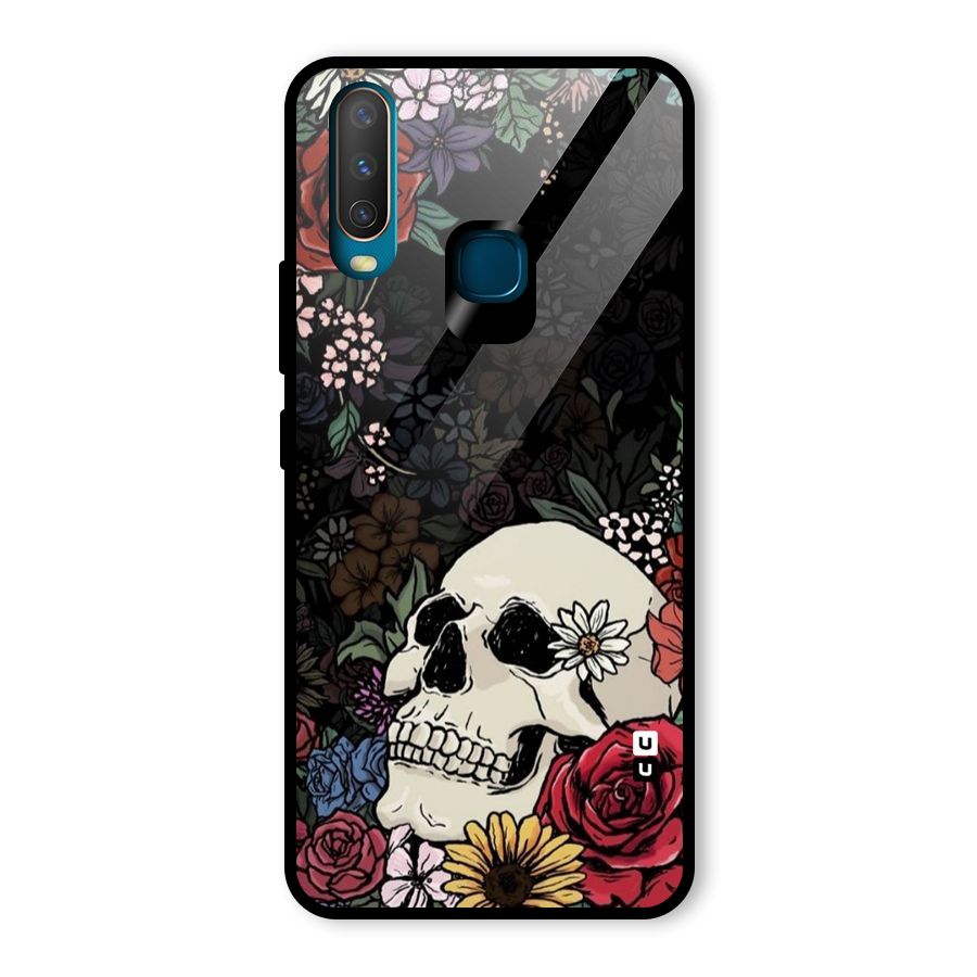Pretty Skull Glass Back Case for Vivo U10