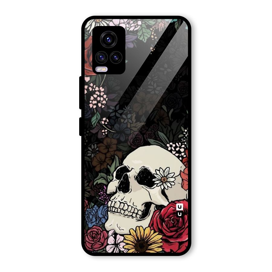 Pretty Skull Glass Back Case for Vivo V20