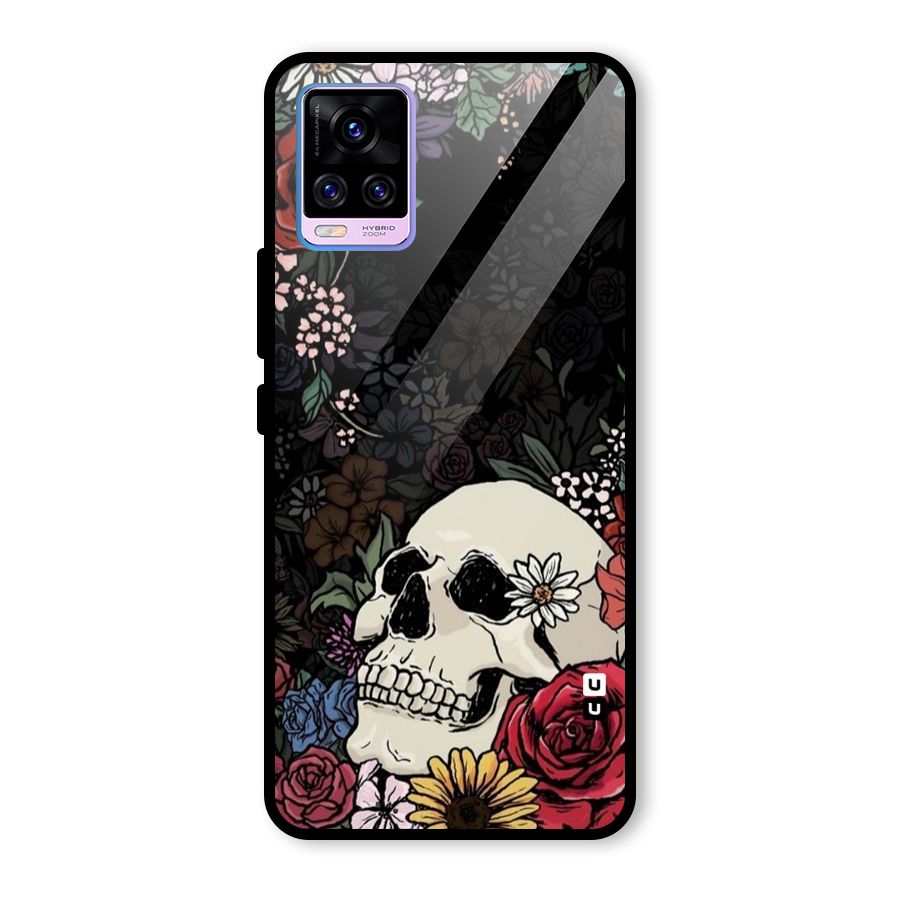Pretty Skull Glass Back Case for Vivo V20 Pro