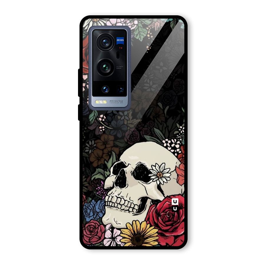 Pretty Skull Glass Back Case for Vivo X60 Pro Plus