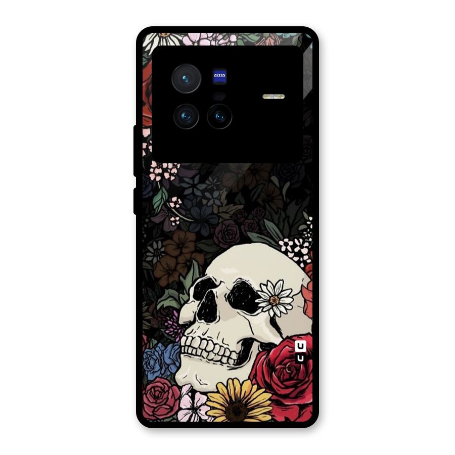 Pretty Skull Glass Back Case for Vivo X80