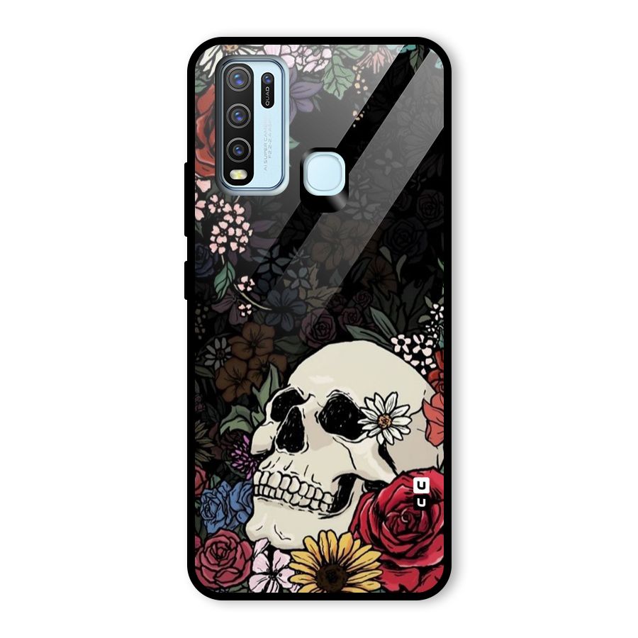 Pretty Skull Glass Back Case for Vivo Y30