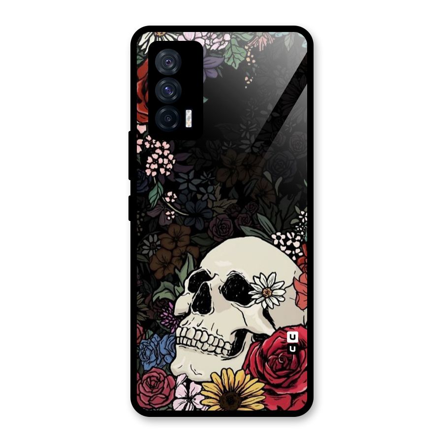 Pretty Skull Glass Back Case for Vivo iQOO 7 5G