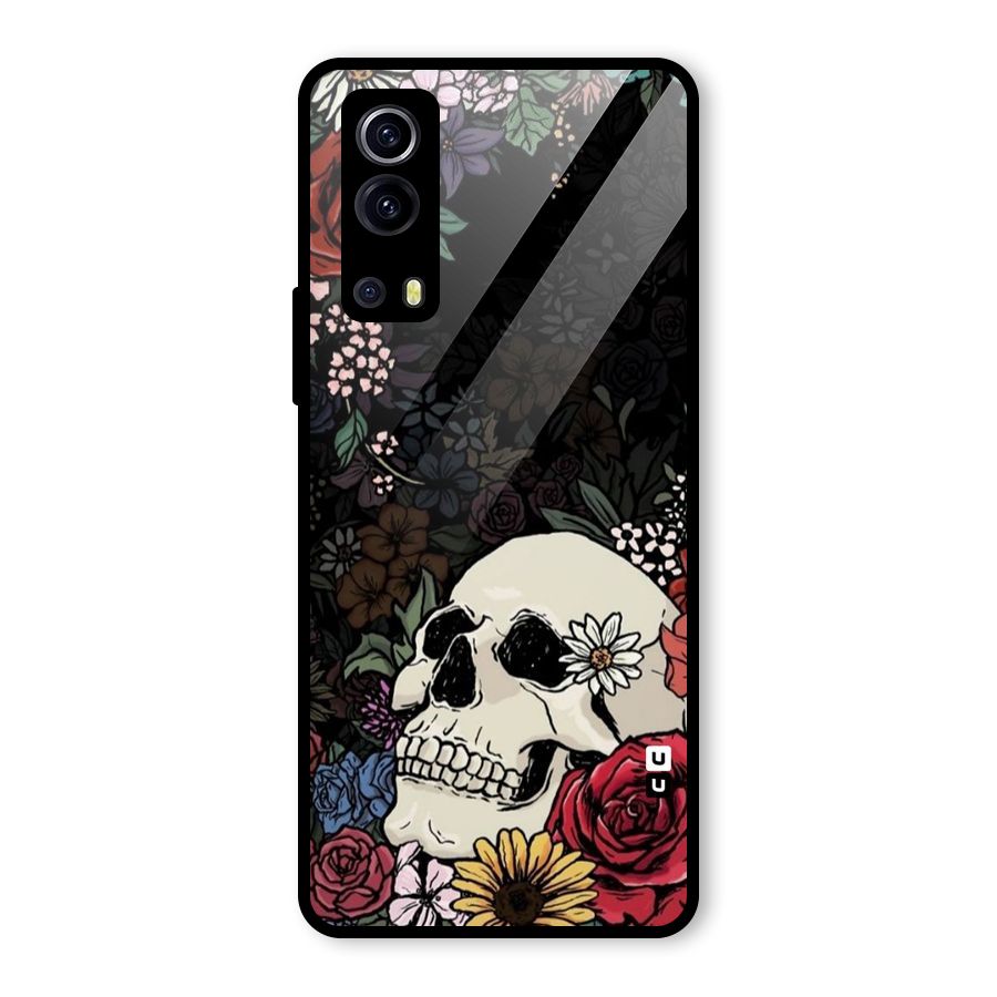 Pretty Skull Glass Back Case for Vivo iQOO Z3