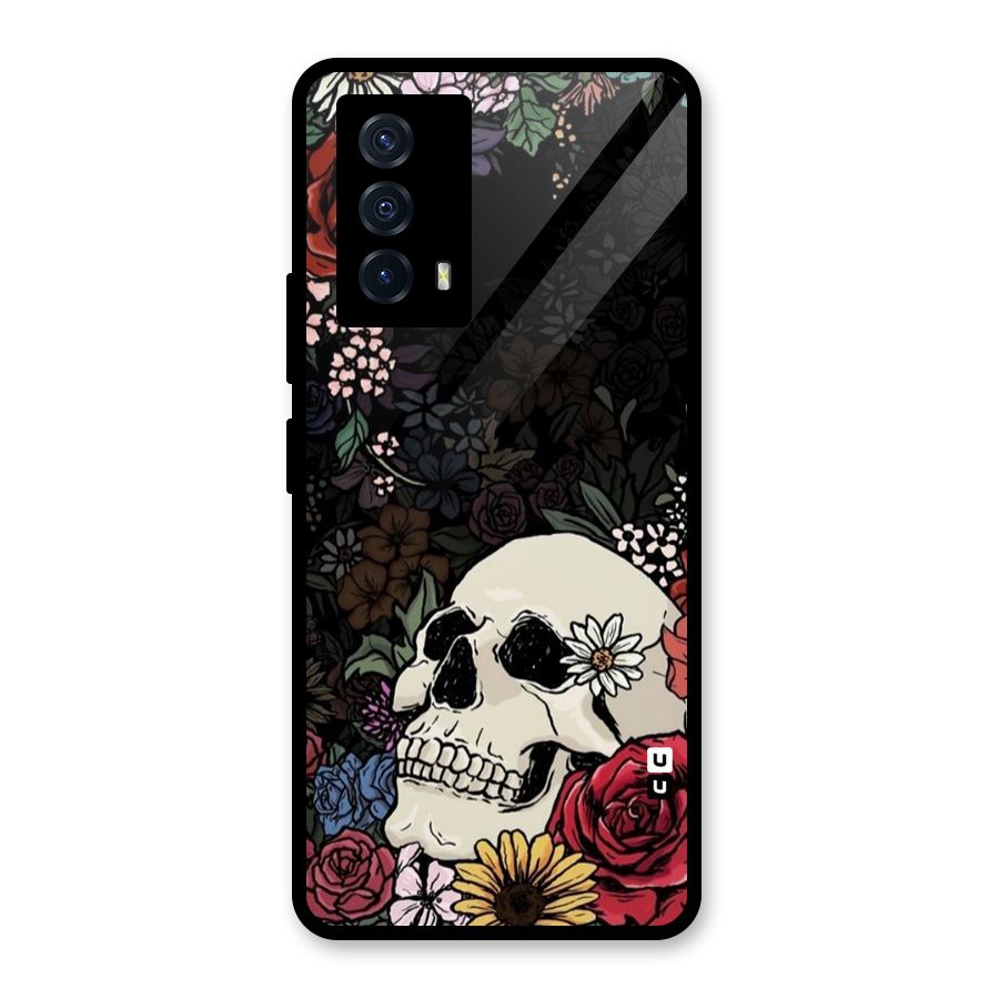 Pretty Skull Glass Back Case for Vivo iQOO Z5