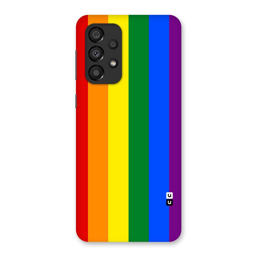 Pride Rainbow Stripes Back Case for Galaxy A33 5G