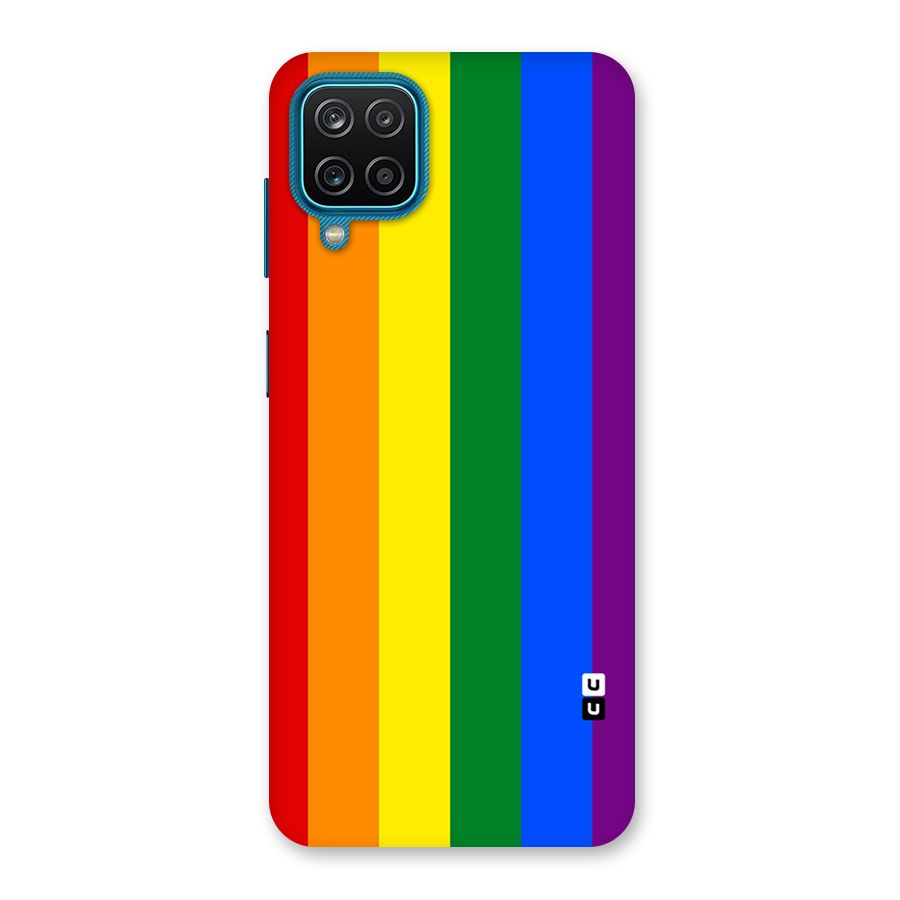 Pride Rainbow Stripes Back Case for Galaxy M12