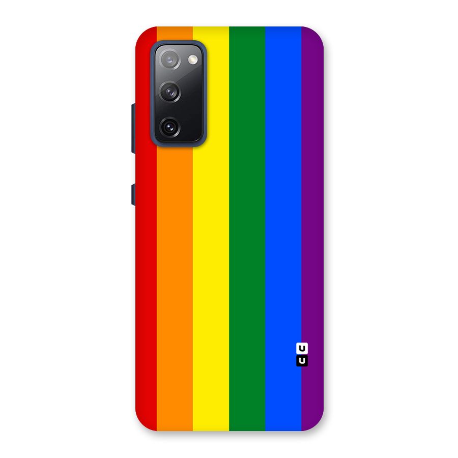 Pride Rainbow Stripes Back Case for Galaxy S20 FE