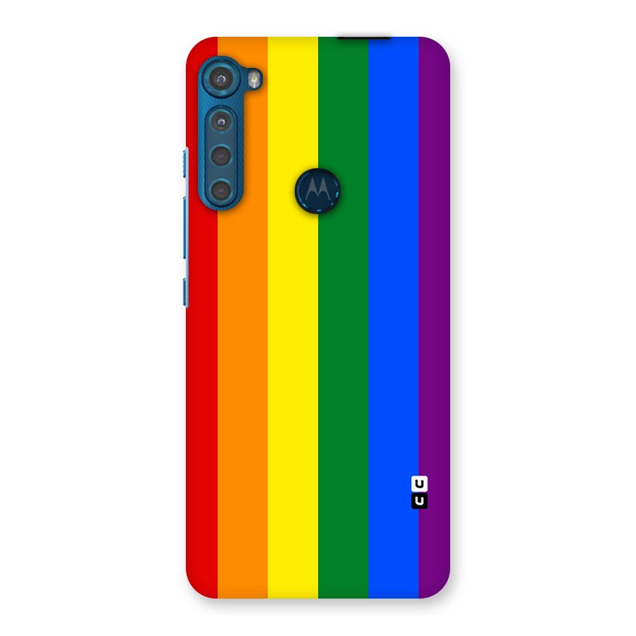 Pride Rainbow Stripes Back Case for Motorola One Fusion Plus