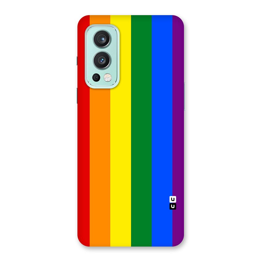 Pride Rainbow Stripes Back Case for OnePlus Nord 2 5G