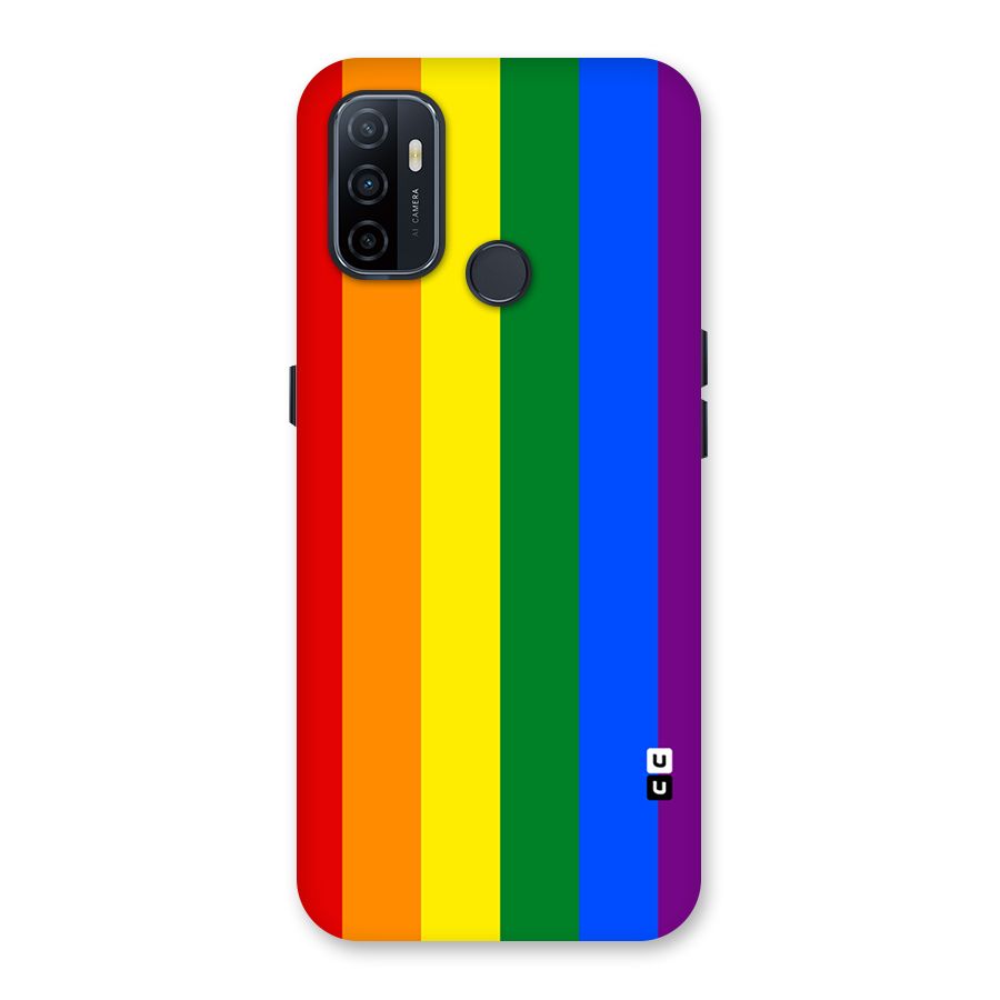 Pride Rainbow Stripes Back Case for Oppo A32