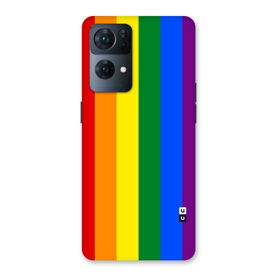 Pride Rainbow Stripes Back Case for Oppo Reno7 Pro 5G