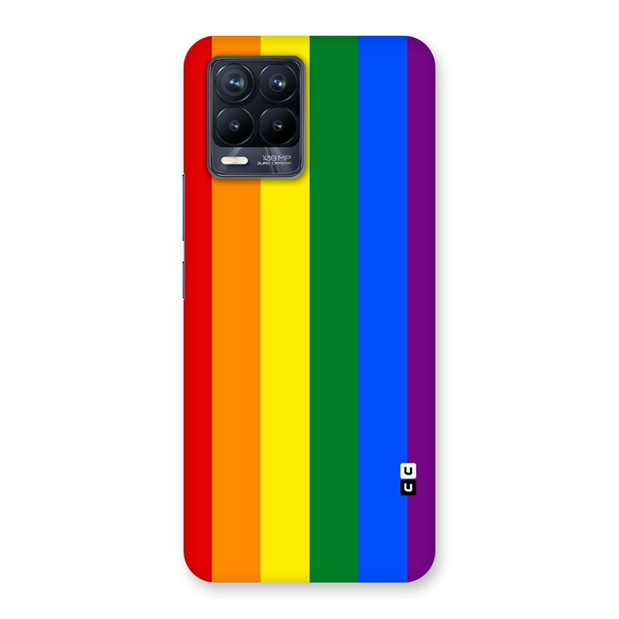 Pride Rainbow Stripes Back Case for Realme 8 Pro