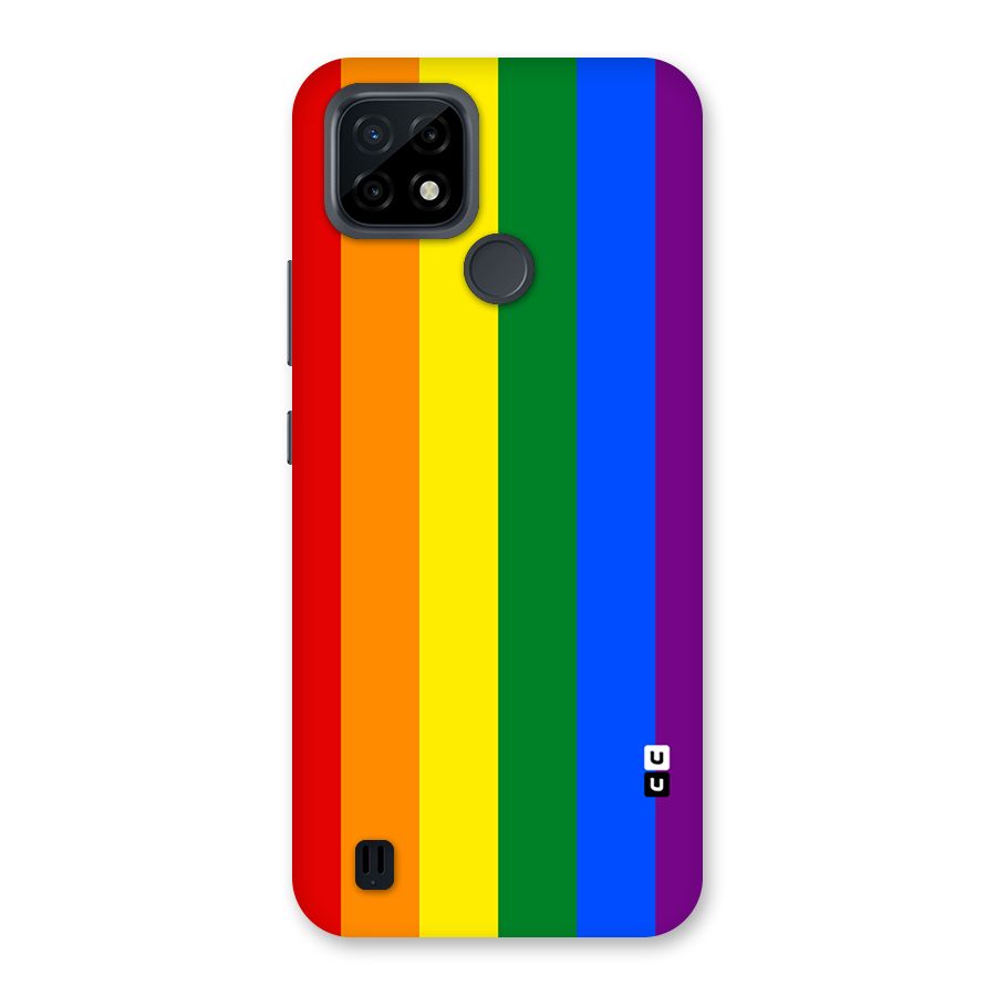 Pride Rainbow Stripes Back Case for Realme C21