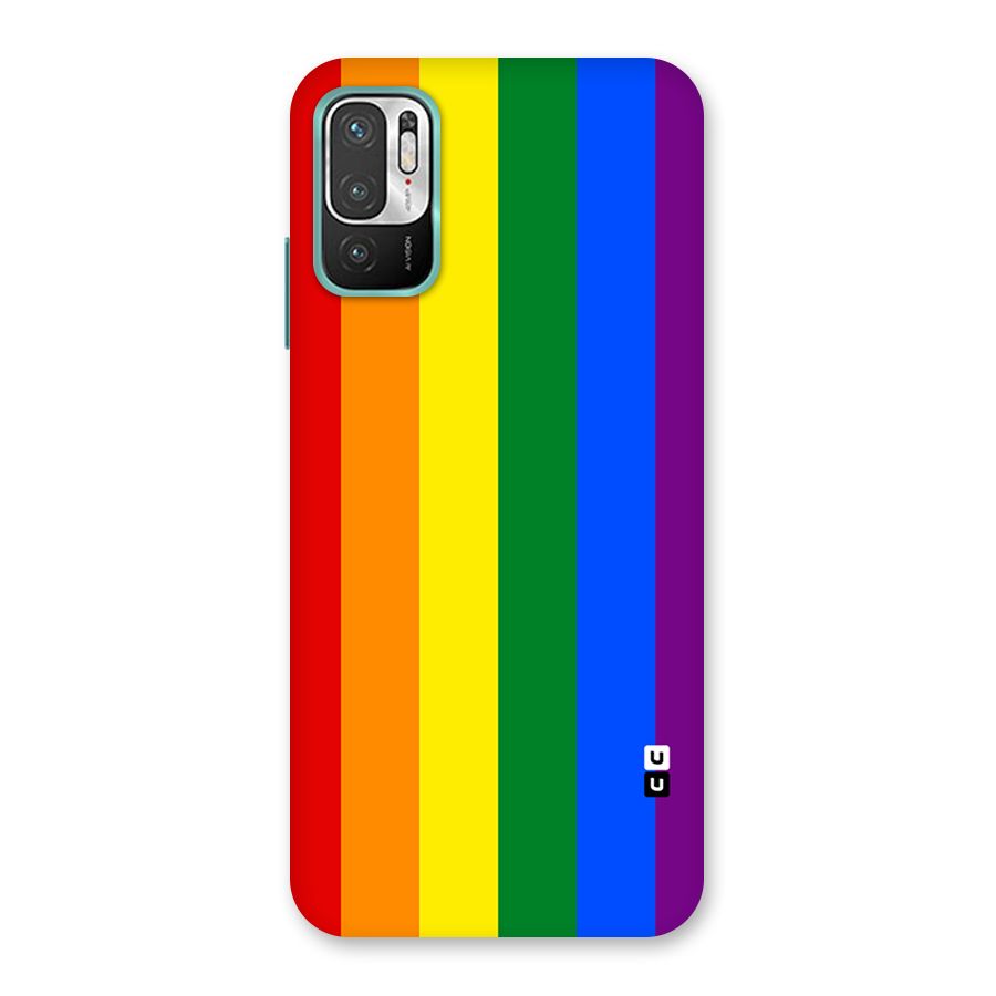 Pride Rainbow Stripes Back Case for Redmi Note 10T 5G