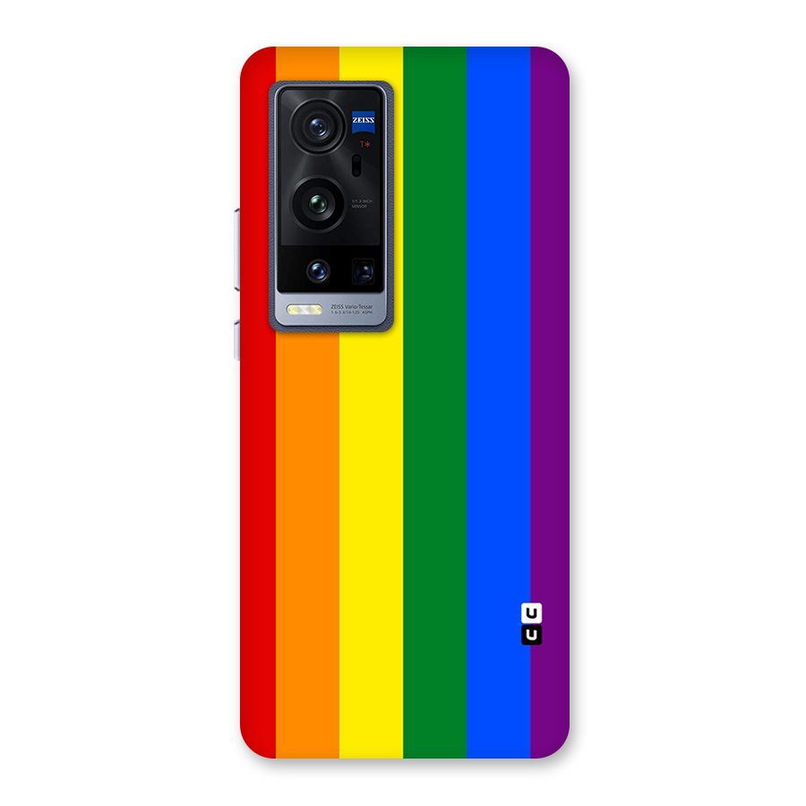 Pride Rainbow Stripes Back Case for Vivo X60 Pro Plus
