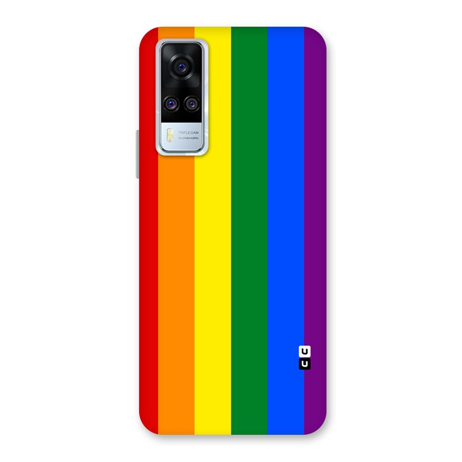Pride Rainbow Stripes Back Case for Vivo Y31