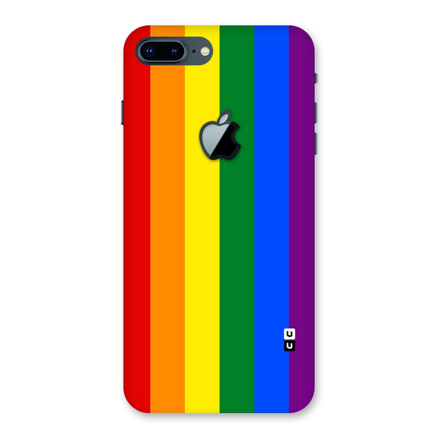 Pride Rainbow Stripes Back Case for iPhone 7 Plus Apple Cut