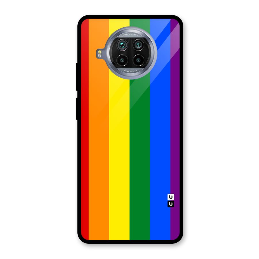 Pride Rainbow Stripes Glass Back Case for Mi 10i