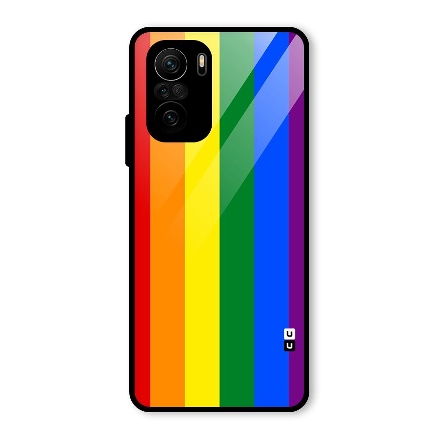 Pride Rainbow Stripes Glass Back Case for Mi 11X Pro