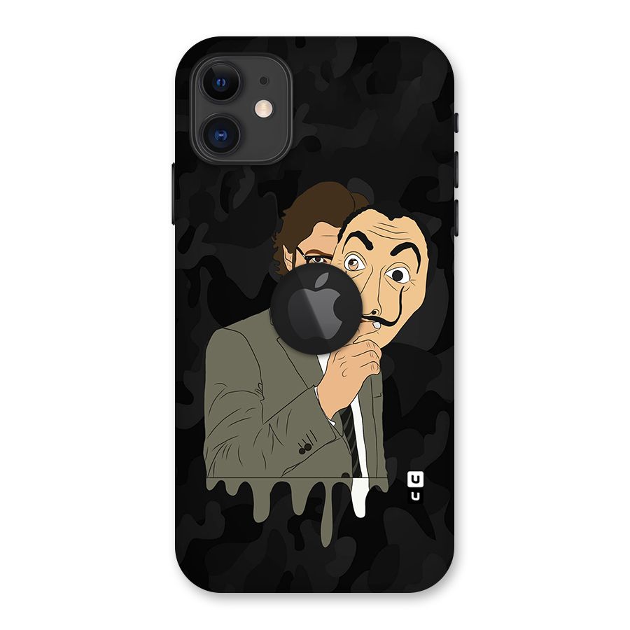 Professor Art Camouflage Back Case for iPhone 11 Logo Cut