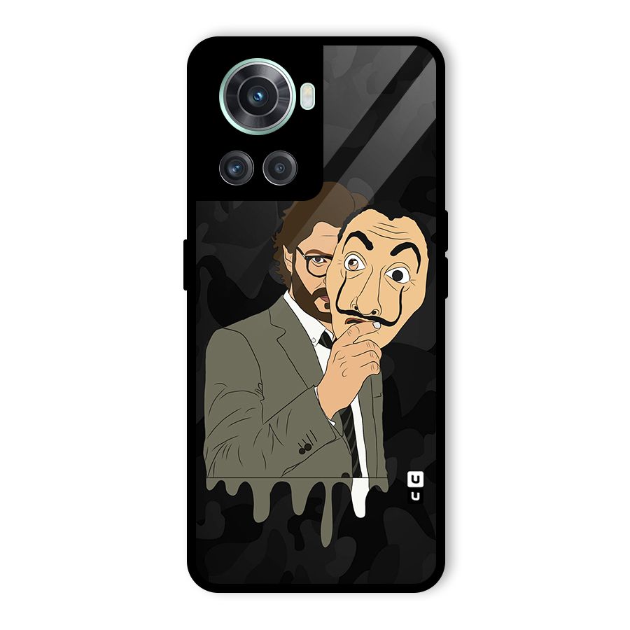 Professor Art Camouflage Glass Back Case for OnePlus 10R
