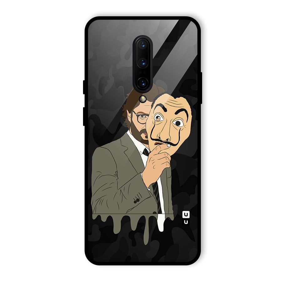 Professor Art Camouflage Glass Back Case for OnePlus 7 Pro