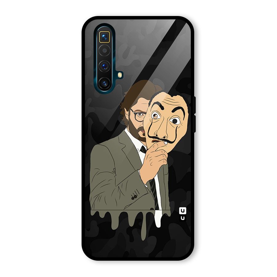 Professor Art Camouflage Glass Back Case for Realme X3 SuperZoom