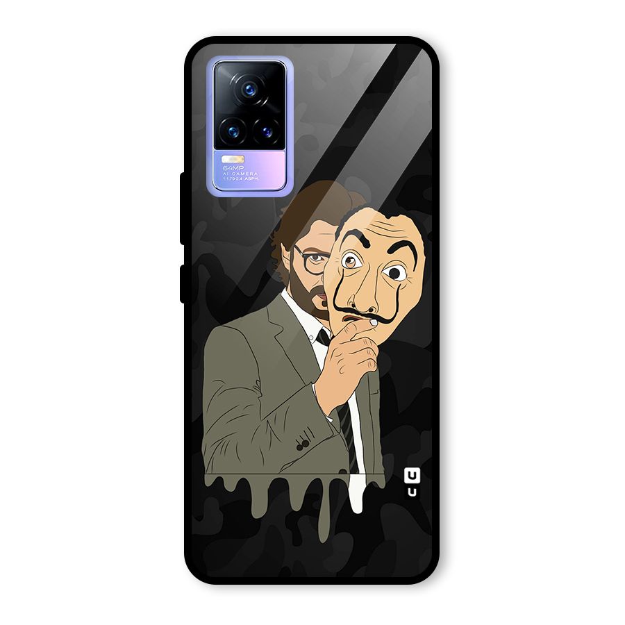 Professor Art Camouflage Glass Back Case for Vivo Y73