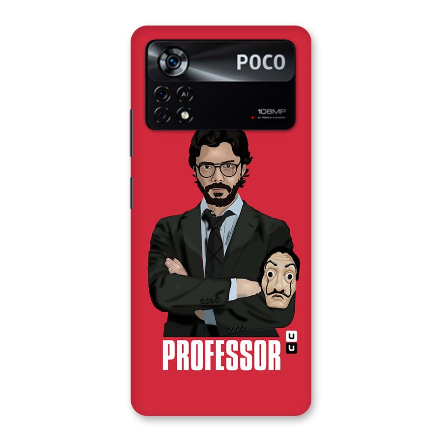 Professor Art Illustration Back Case for Poco X4 Pro 5G