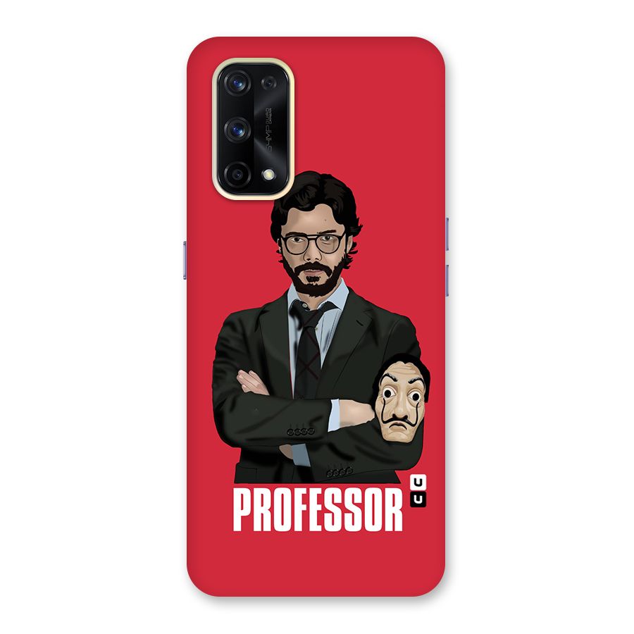 Professor Art Illustration Glass Back Case for Realme X7 Pro