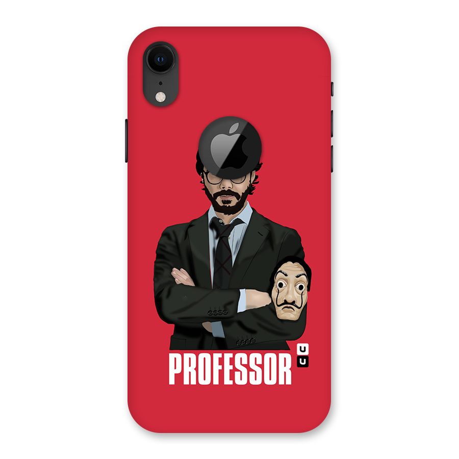 Professor Art Illustration Back Case for iPhone XR Logo Cut