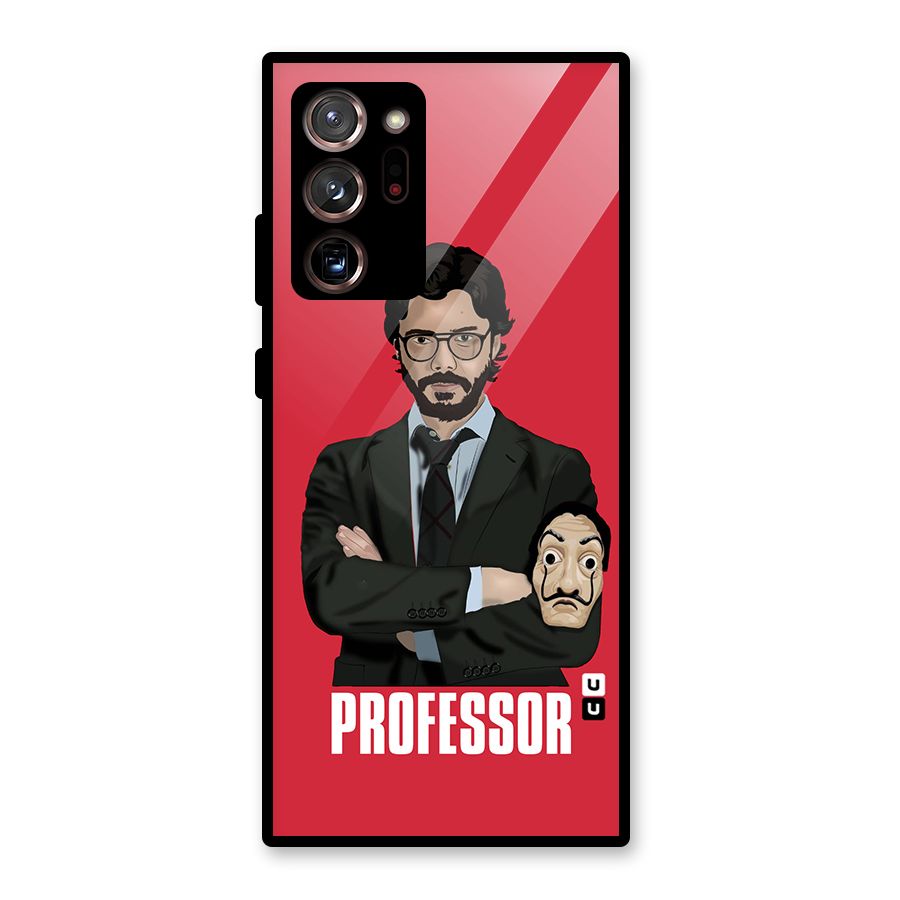 Professor Art Illustration Glass Back Case for Galaxy Note 20 Ultra 5G